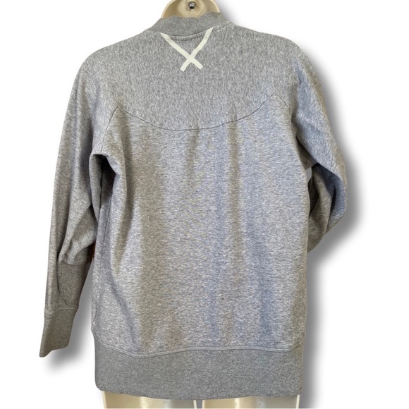 EUC - Adidas Originals XBYO Women’s Full-Zip Bomber Jacket - Gray Small - Picture 8 of 9